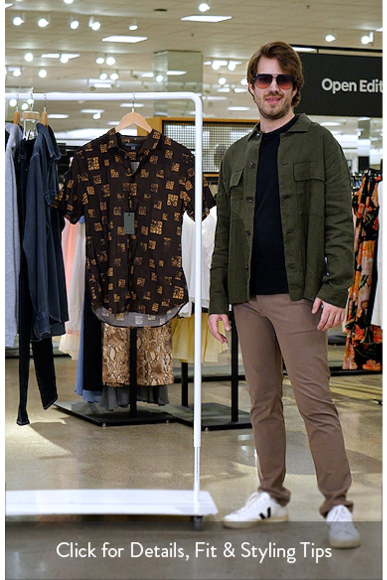 Loren Slim Fit Short Sleeve Button-Up Shirt video