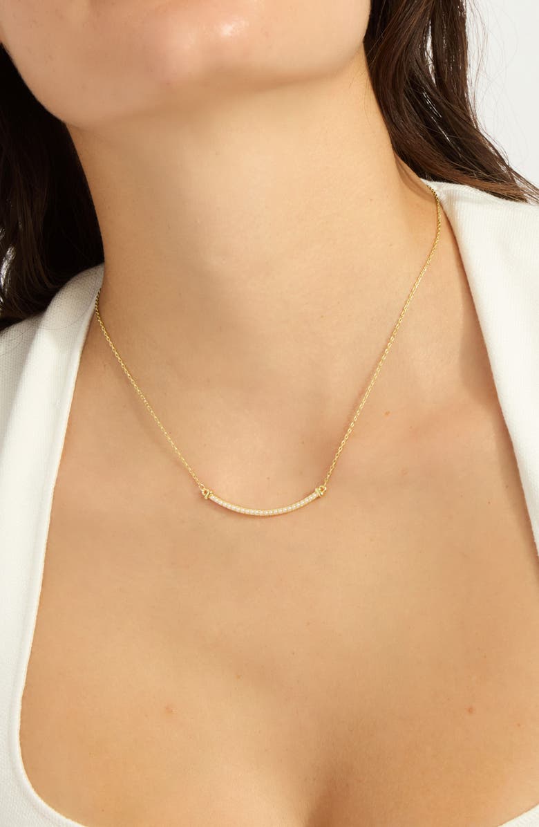 Adornia Set of Freshwater Pearl Curved Bar & Pendant Necklaces, Alternate, color, Gold