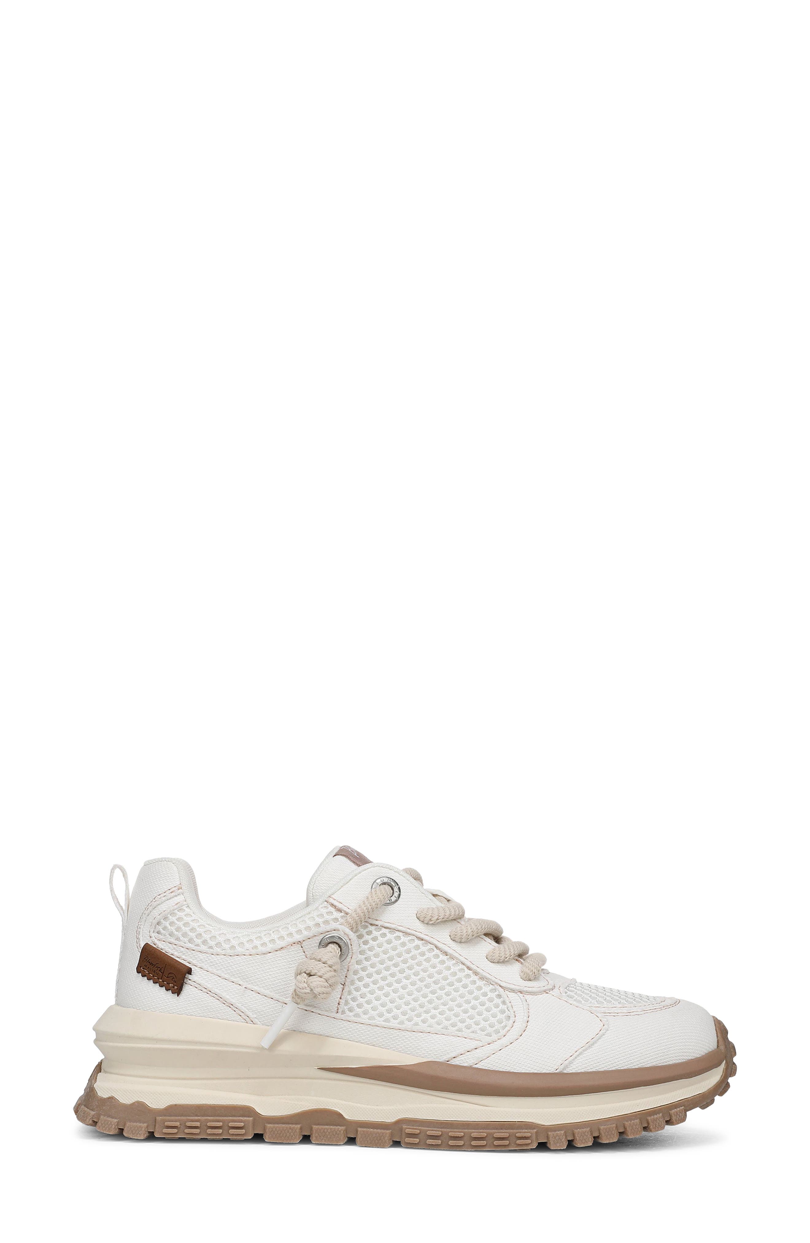 Leotina Trainer Sneaker, Alternate, color, WHITE CANVAS
