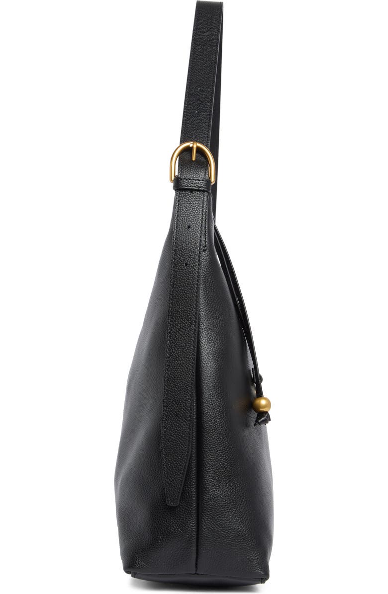 rag & bone Williamsburg Hobo Shoulder Bag, Alternate, color, Black