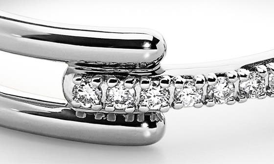 Женские аксессуары Monica Vinader Signature Link Lab Grown Diamond Ring — фото 3