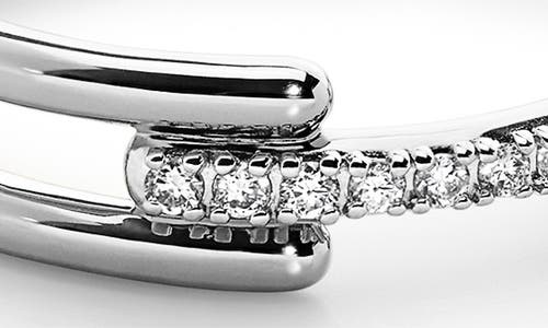 Monica Vinader Signature Link Lab Grown Diamond Ring In Silver