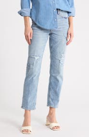 Good American Dolly Slim Fit Denim Shirt
