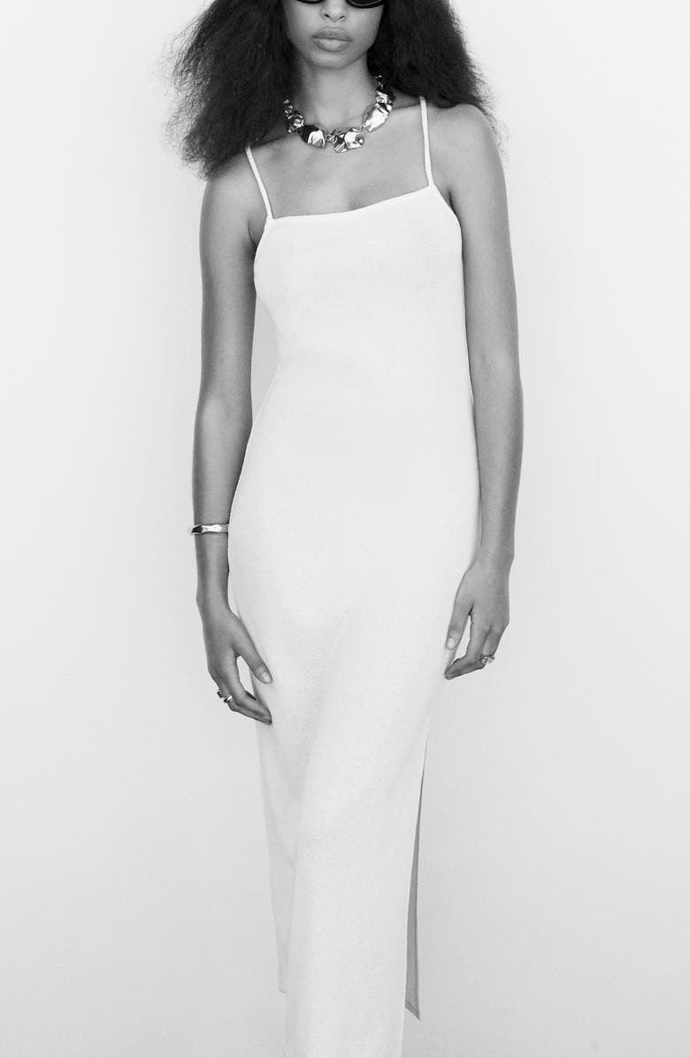 MANGO Crossback Knit Dress, Alternate, color, 