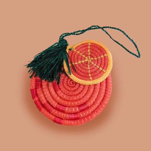 Indego Africa Fruit Slices Bag Charms In Red