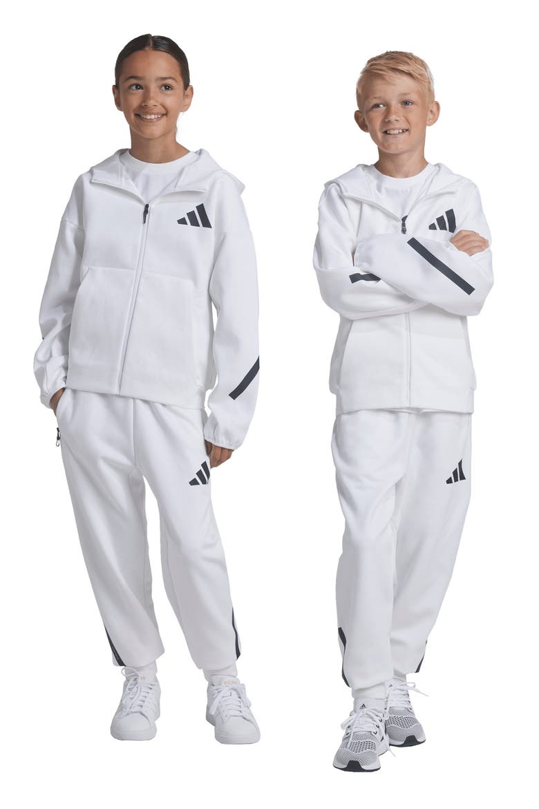 Kids' Z.N.E. Joggers, Alternate, color, WHITE/ BLACK