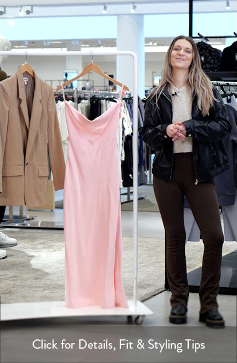 Pandora Flower Satin Cocktail Dress, sales video thumbnail