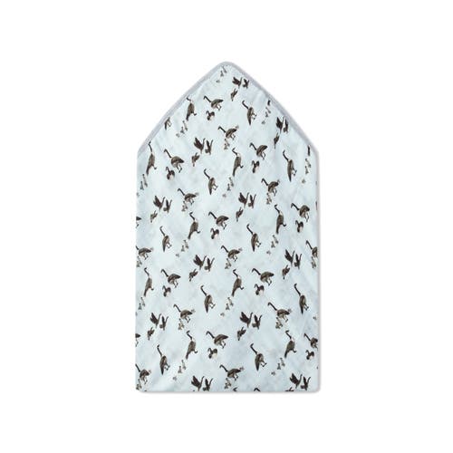 Milkbarn Hooded Swaddle In Gray