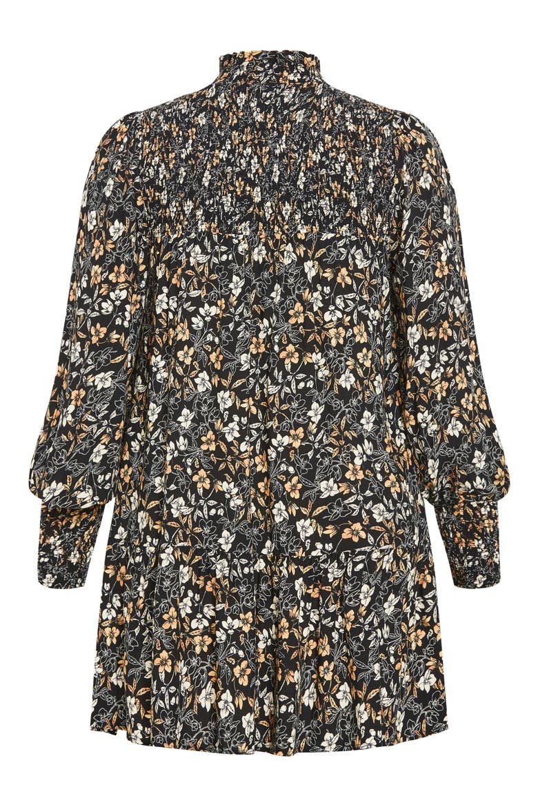 Cece Floral Long Sleeve Shift Dress, Alternate, color, DITSY