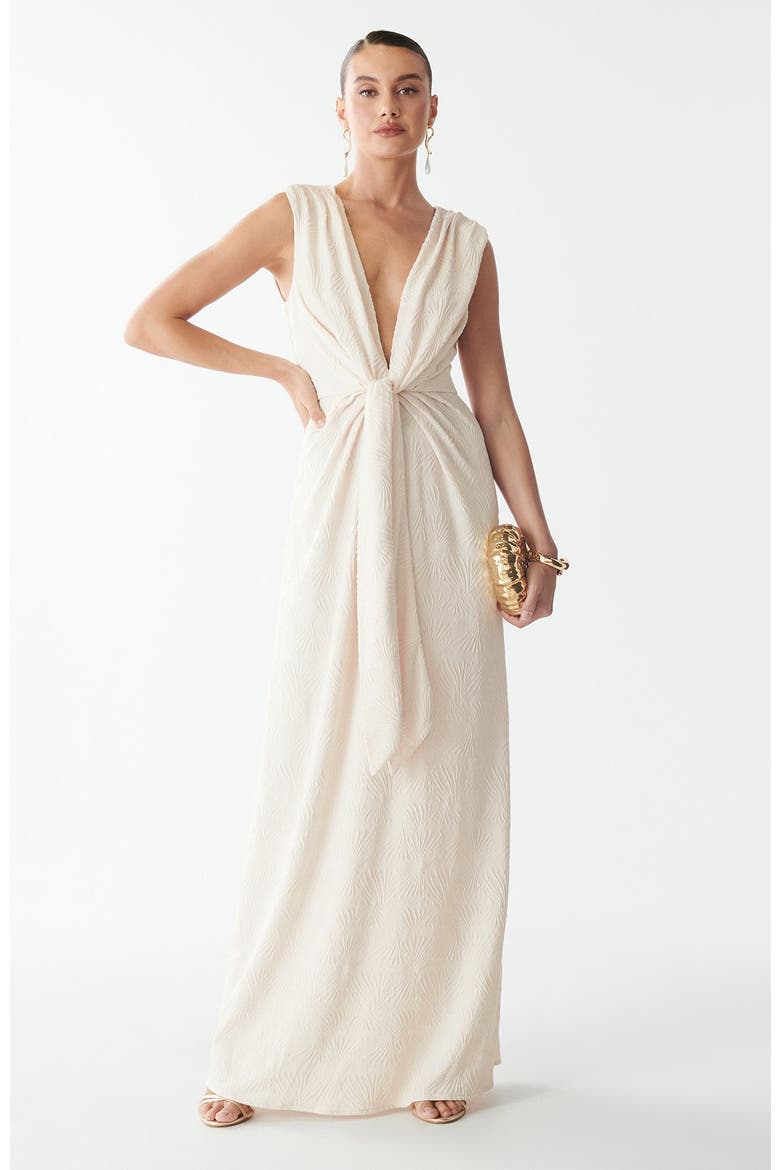 Gisella Maxi Dress, Main, color, Ivory Palms