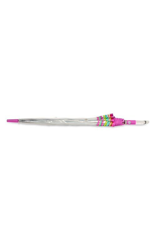 Shedrain Auto Open Bubble Stick Umbrella In Sole Stripe