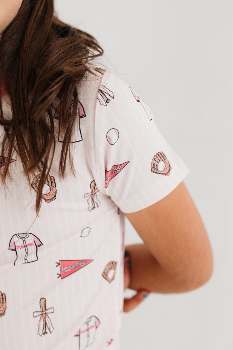 Baseball Two-Piece Set, Alternate, color, Light Pink