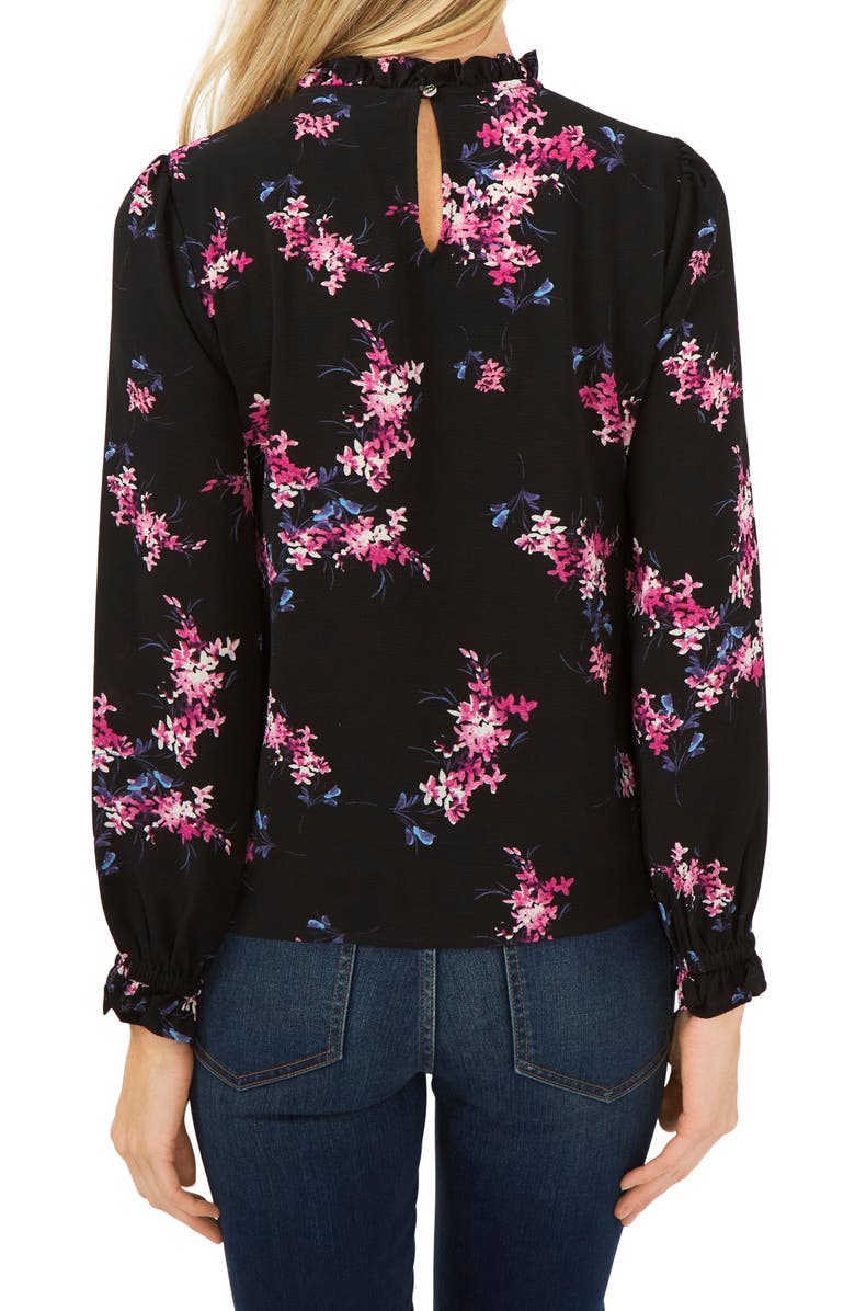 CeCe Bouquet Print Blouse, Alternate, color, 