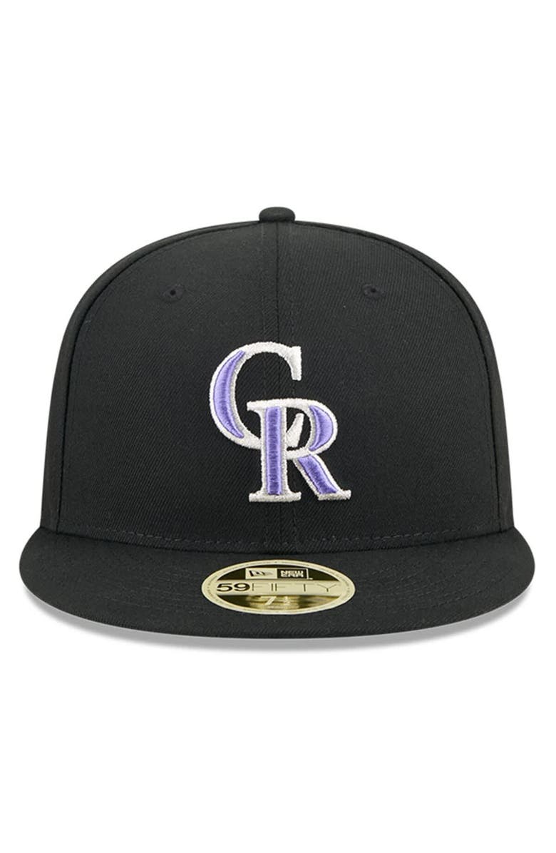New Era Men's New Era Black Colorado Rockies Baseball Hall of Fame 59FIFTY Fitted Hat, Alternate, color, 