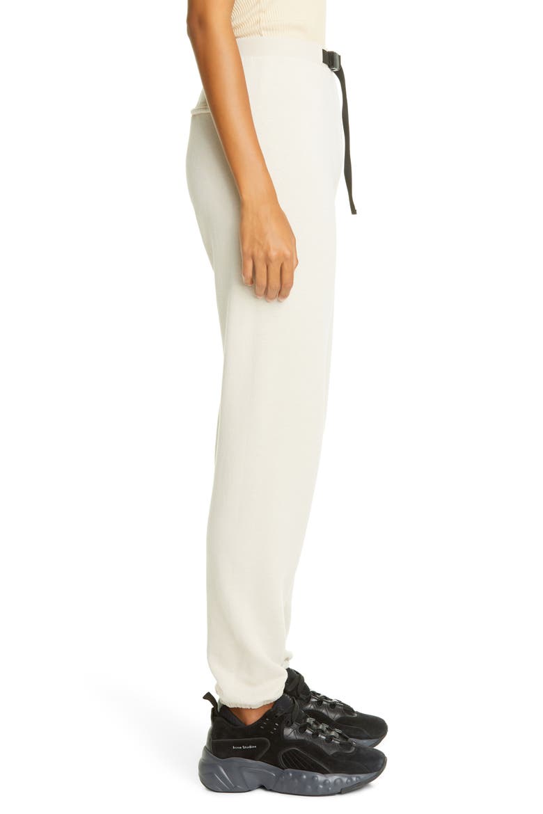 Belted Fleece Sweatpants, Alternate, color, PUMICE