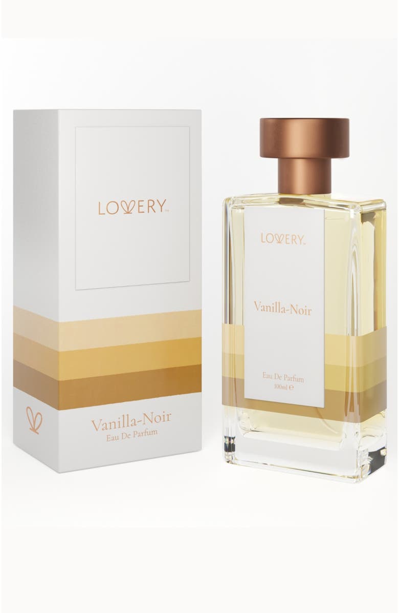 Lovery Vanilla Noir Eau de Parfum, Made in France, 100ml, Main, color, Gold, Cream