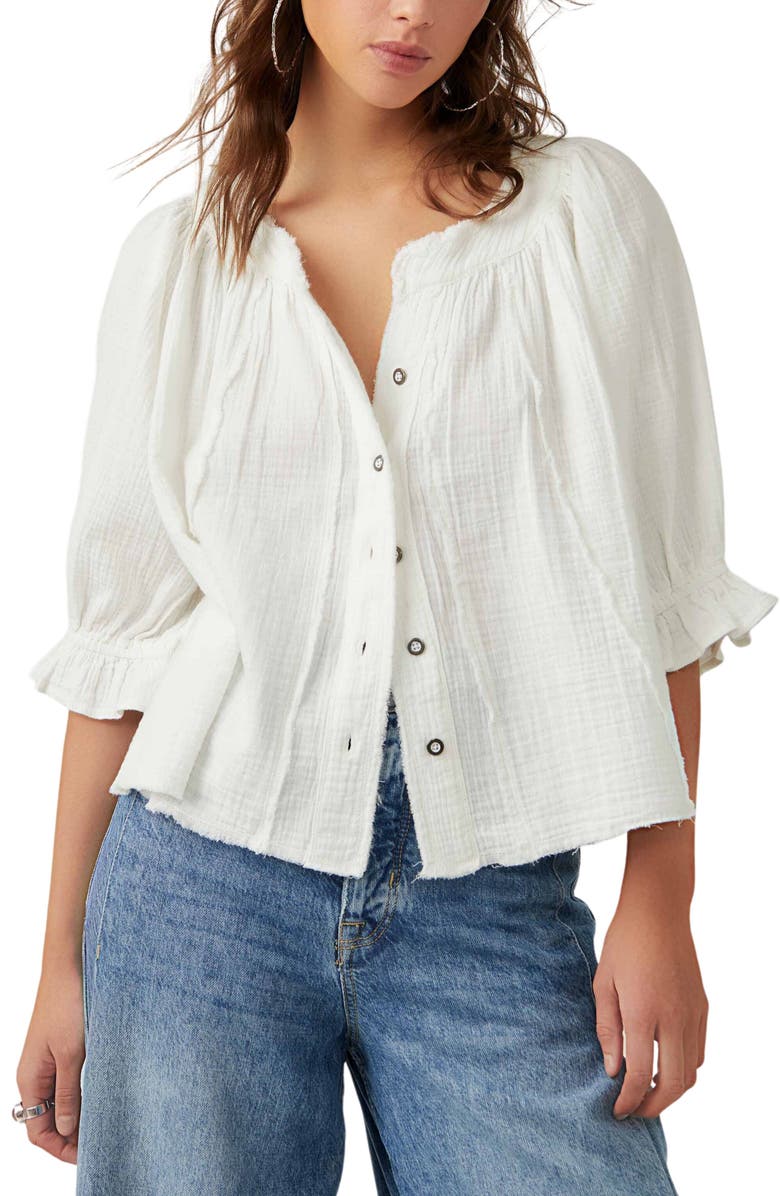Free People Lucy Solid Swing Top, Main, color,