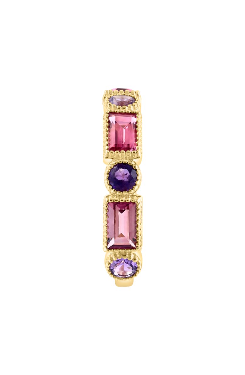 EFFY 14K Yellow Gold Pink Tourmaline & Amethyst Ring, Alternate, color, Yellow Gold/ Multi