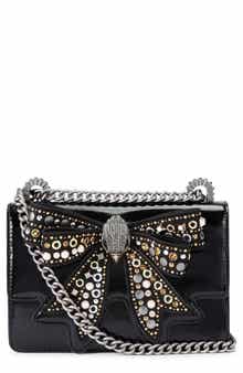 Kurt Geiger London Small Shoreditch Bow Convertible Leather Crossbody Bag