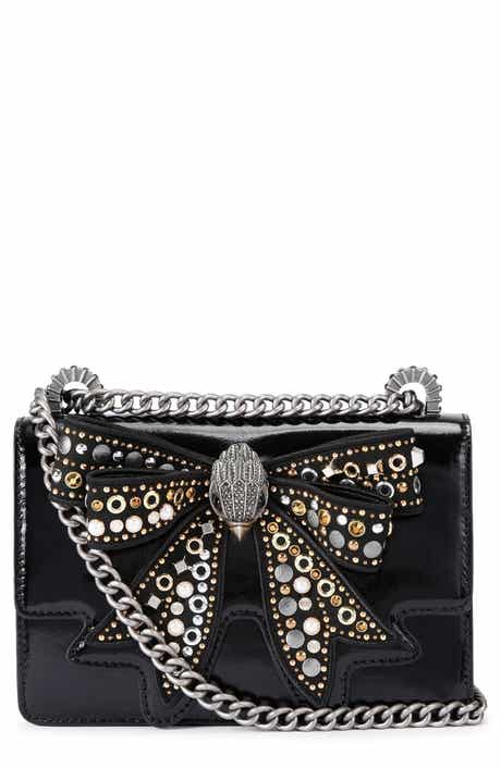 Kurt Geiger London Small Shoreditch Bow Convertible Leather Crossbody Bag