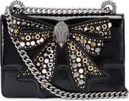 Kurt Geiger London Small Shoreditch Bow Convertible Leather Crossbody Bag