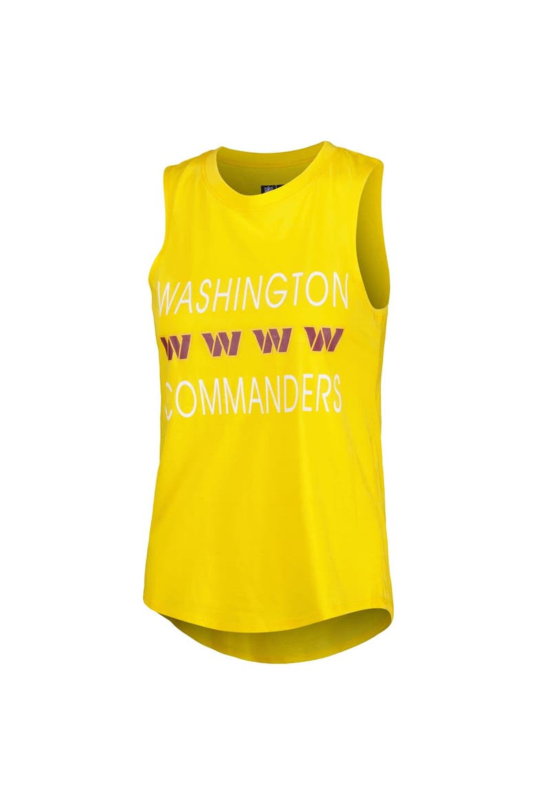 Women's Concepts Sport Burgundy/Gold Washington Commanders Muscle Tank Top & Pants Sleep Set, Alternate, color, Burgundy