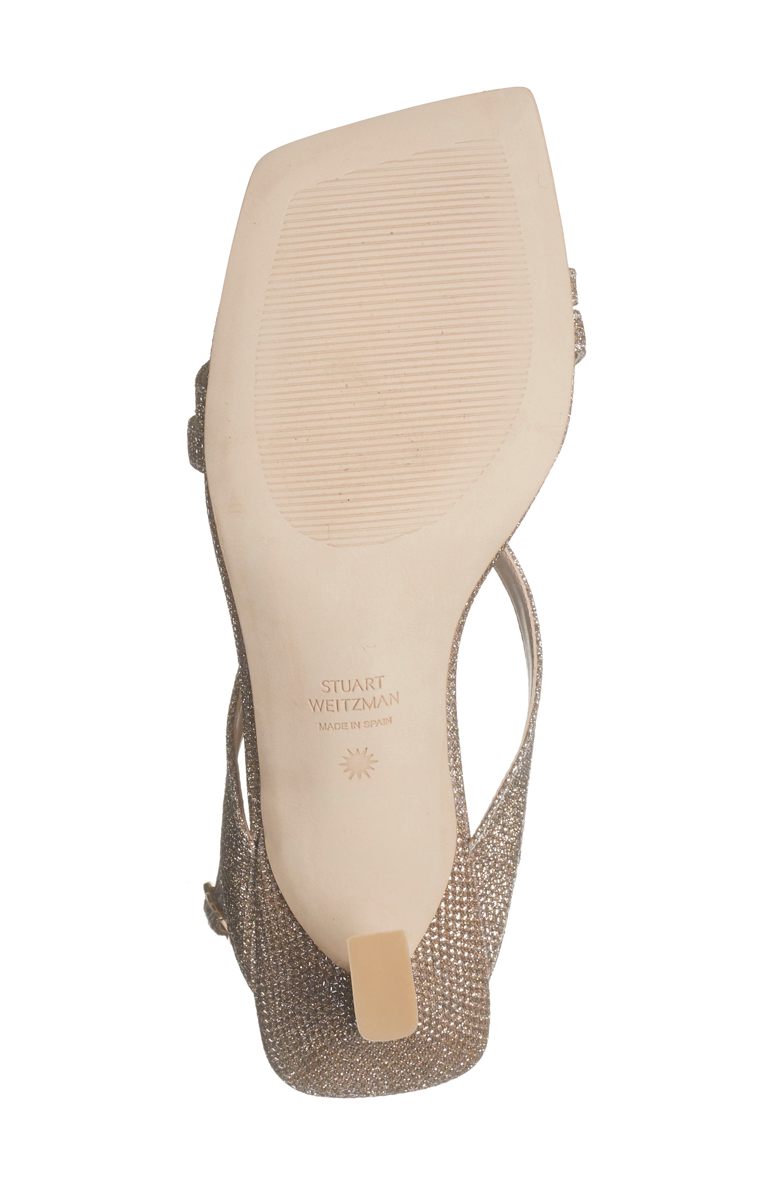 Stuart Weitzman Oasis 50 Slingback Sandal, Alternate, color, Platinum