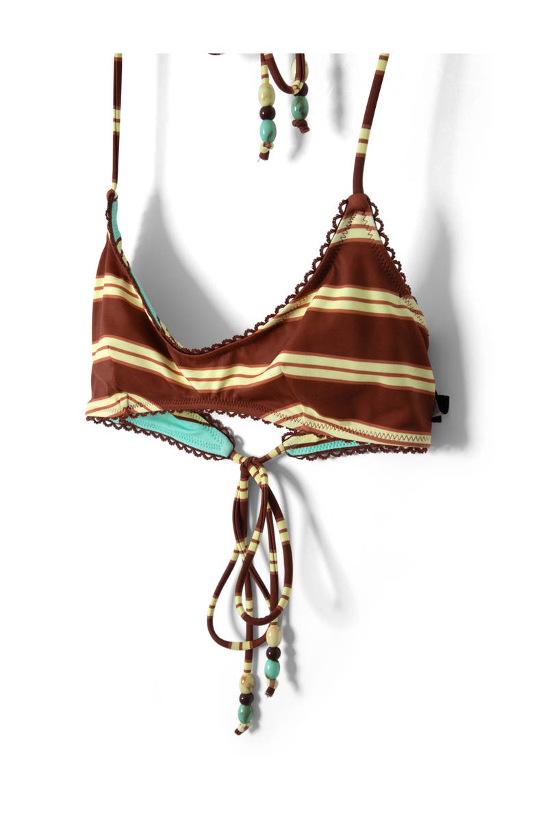 Damson Madder Trudi Reversible Bikini Top, Alternate, color, Brown Multi