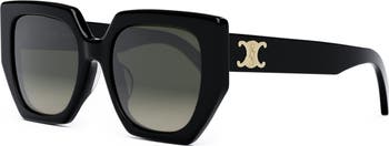 CELINE Triomphe 55mm Butterfly Sunglasses | Nordstrom