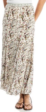 MAX STUDIO Georgette Godet Maxi Skirt