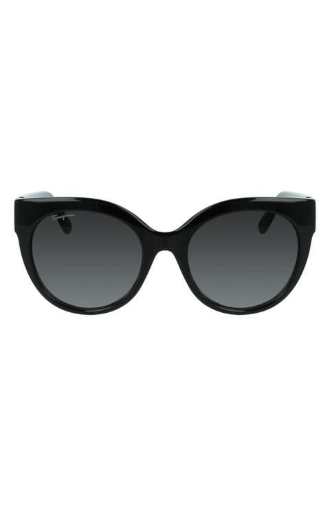 Gancini 53mm Round Sunglasses