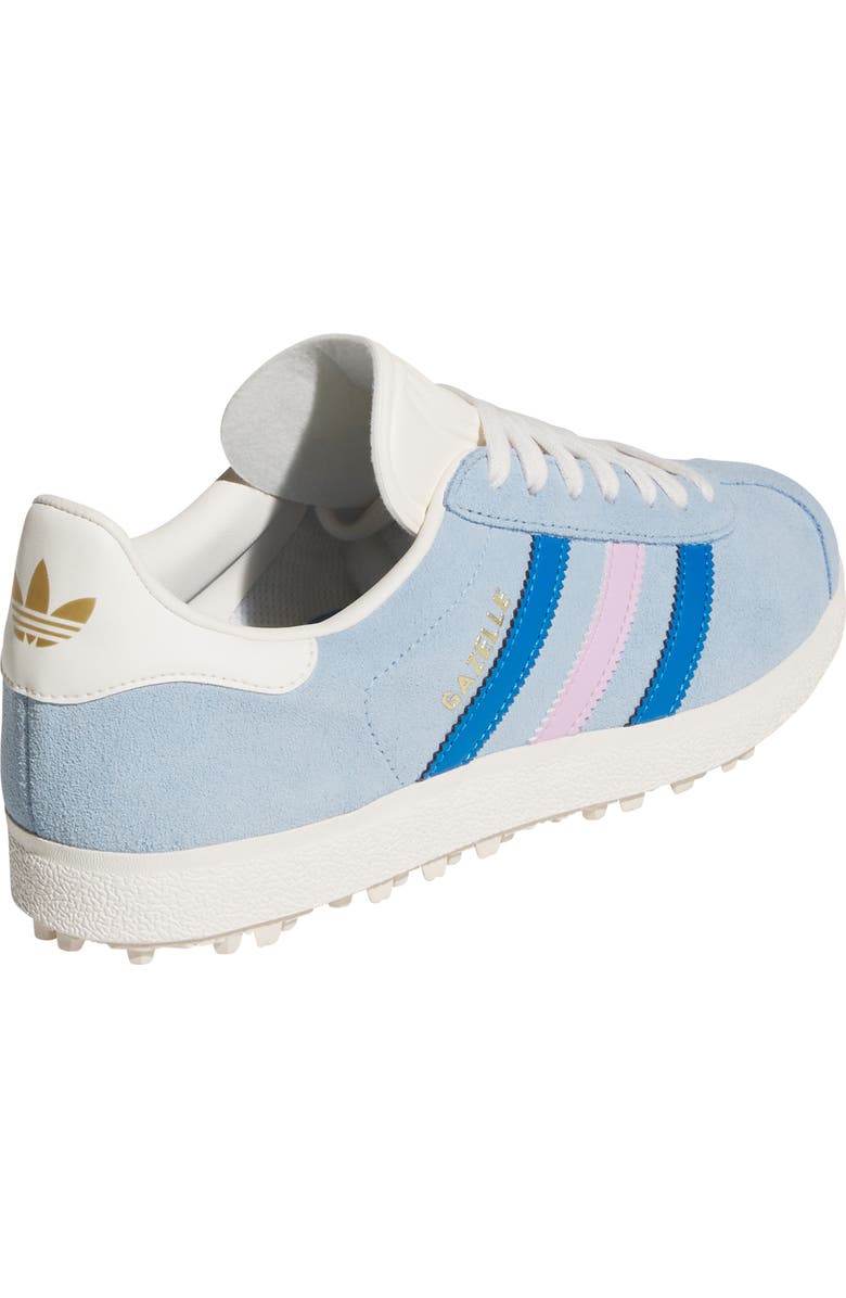 adidas Gazelle Spikeless Golf Shoe, Alternate, color, Clear Sky/ Blue Bird/ Lilac