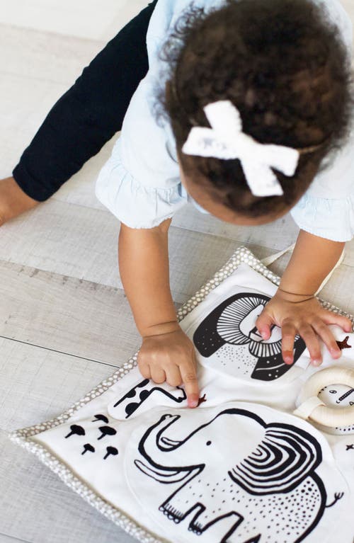 Wee Gallery Baby Sensory Activity Pad In Brown