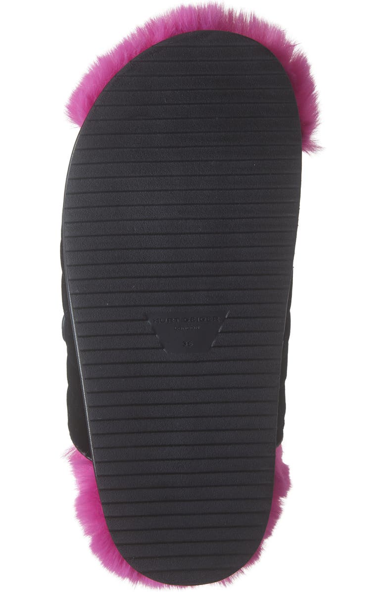 Kurt Geiger London Orson Faux Fur Slide Sandal, Alternate, color,
