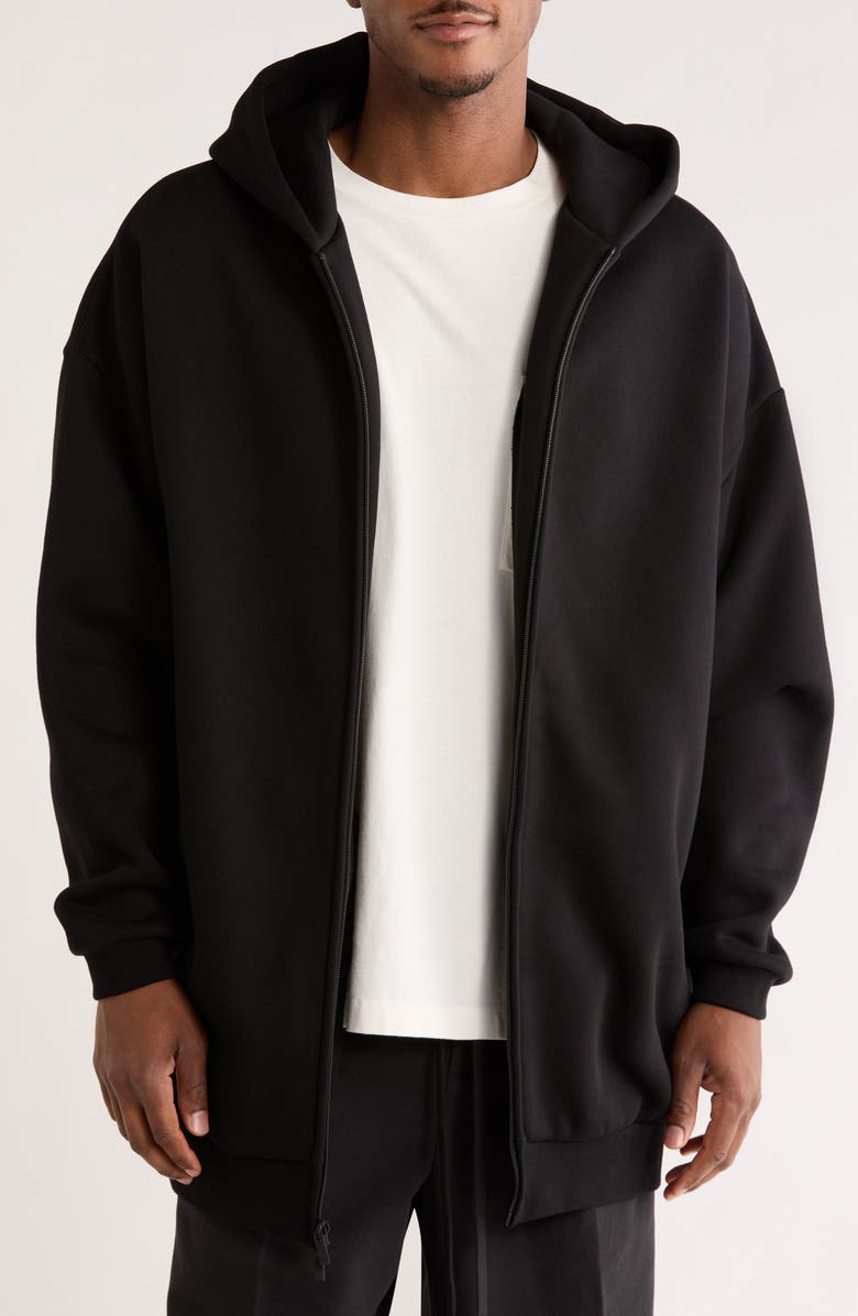 Fear of God Essentials Propery Lounge Long Hoodie, Main, color, Black