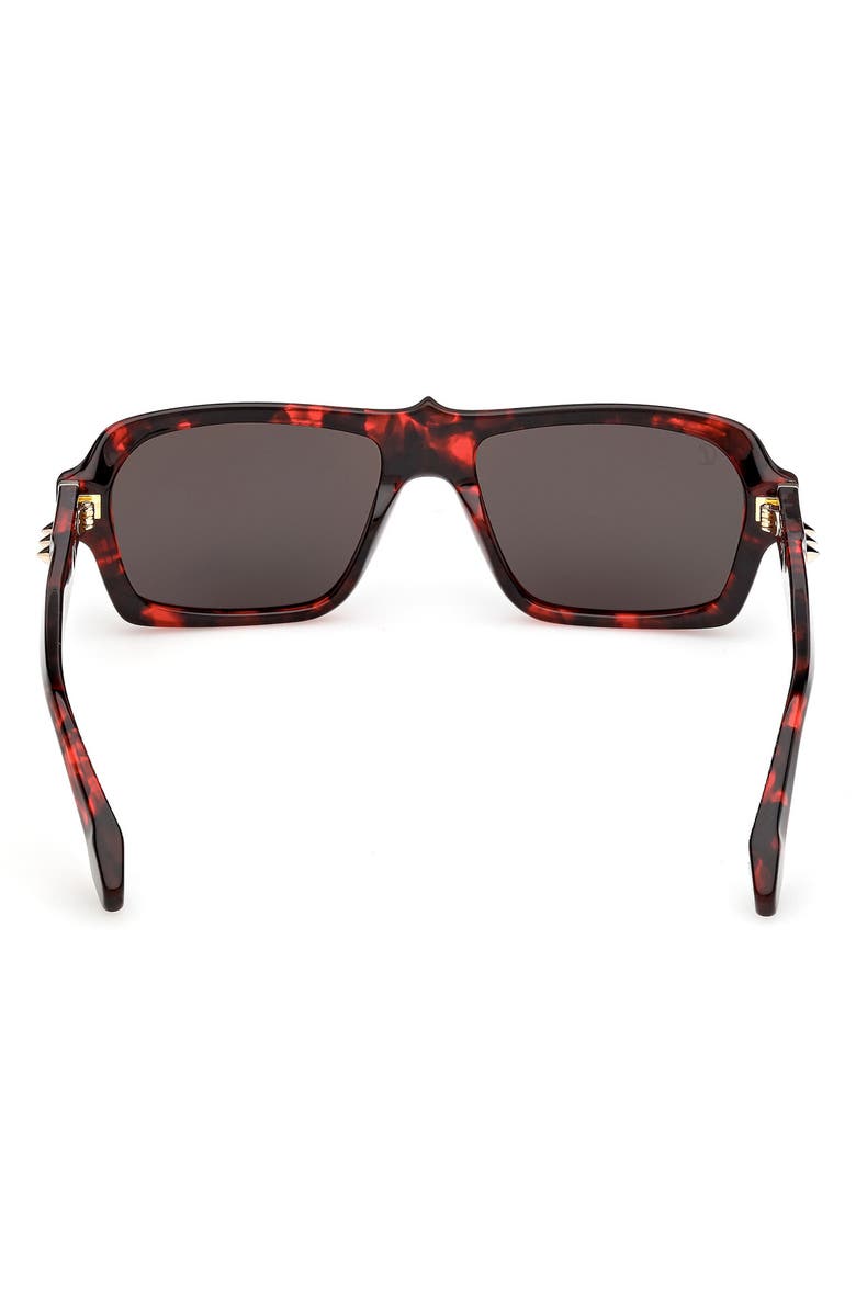 Christian Louboutin 56mm Rectangular Sunglasses, Alternate, color, 