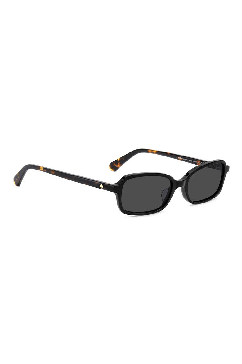 Carolina 53mm Rectangle Sunglasses, Alternate, color, BLACK/ GREY