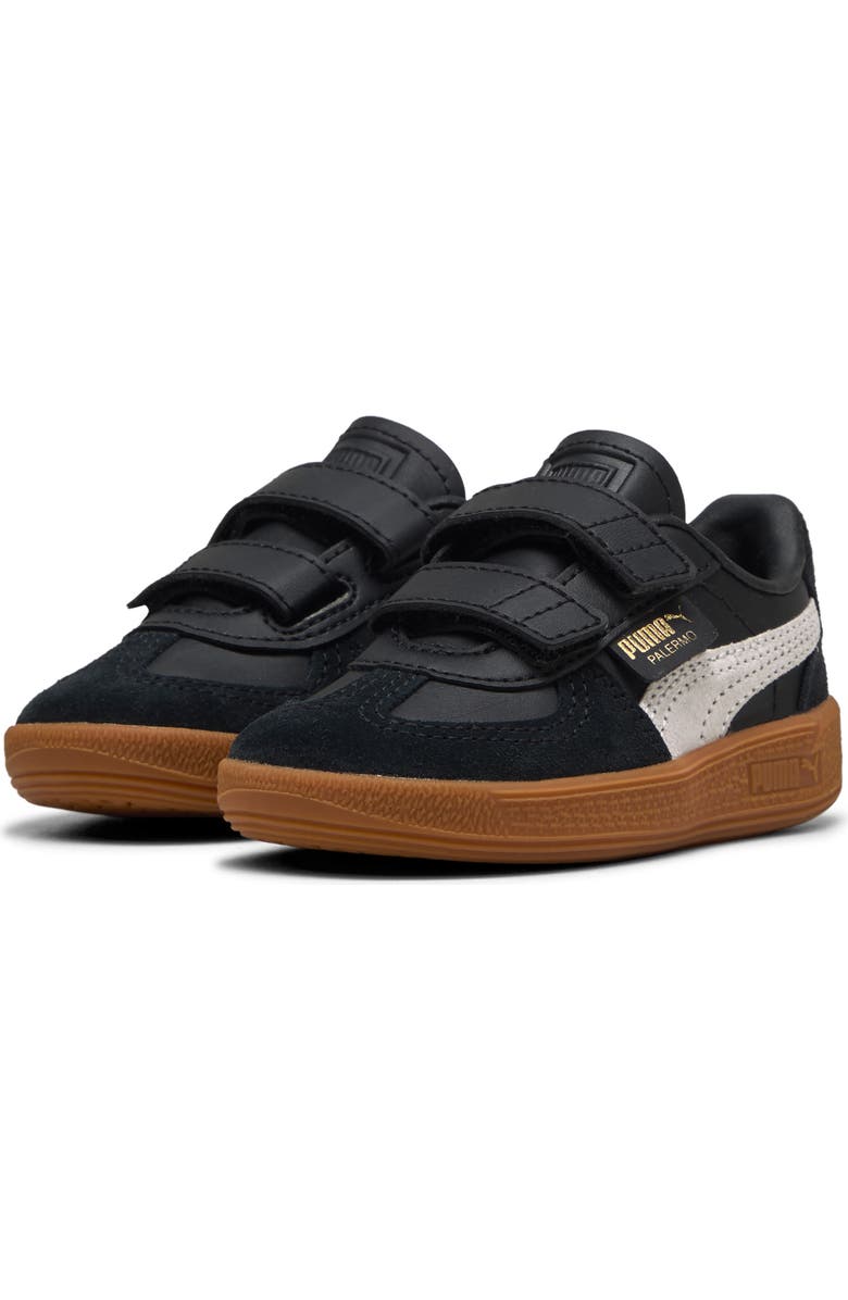 PUMA Kids' Palermo V Sneaker, Alternate, color, Puma Black-Feather Gray-Gum