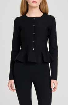 WAYF Brooklyn Peplum Cardigan