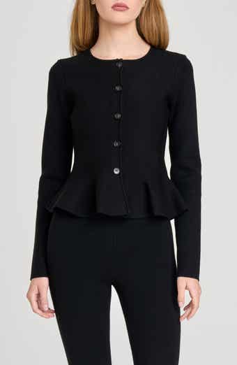 WAYF Brooklyn Peplum Cardigan