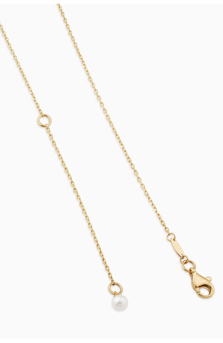 Oradina 14K Yellow Gold Forever Yours Charm Necklace, Alternate, color, 14K Yellow Gold