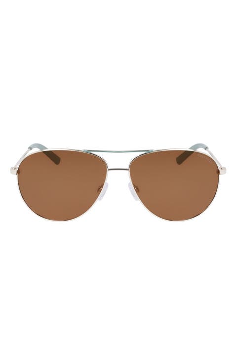 61mm Aviator Sunglasses