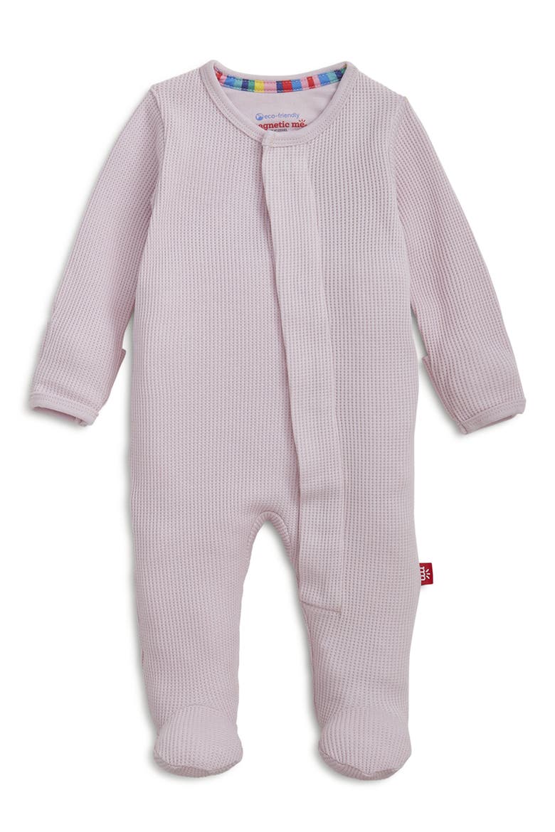 Kids' Waffle Knit Footie, Main, color, PURPLE