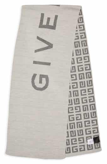 Givenchy Intarsia 4G Double Face Wool Scarf