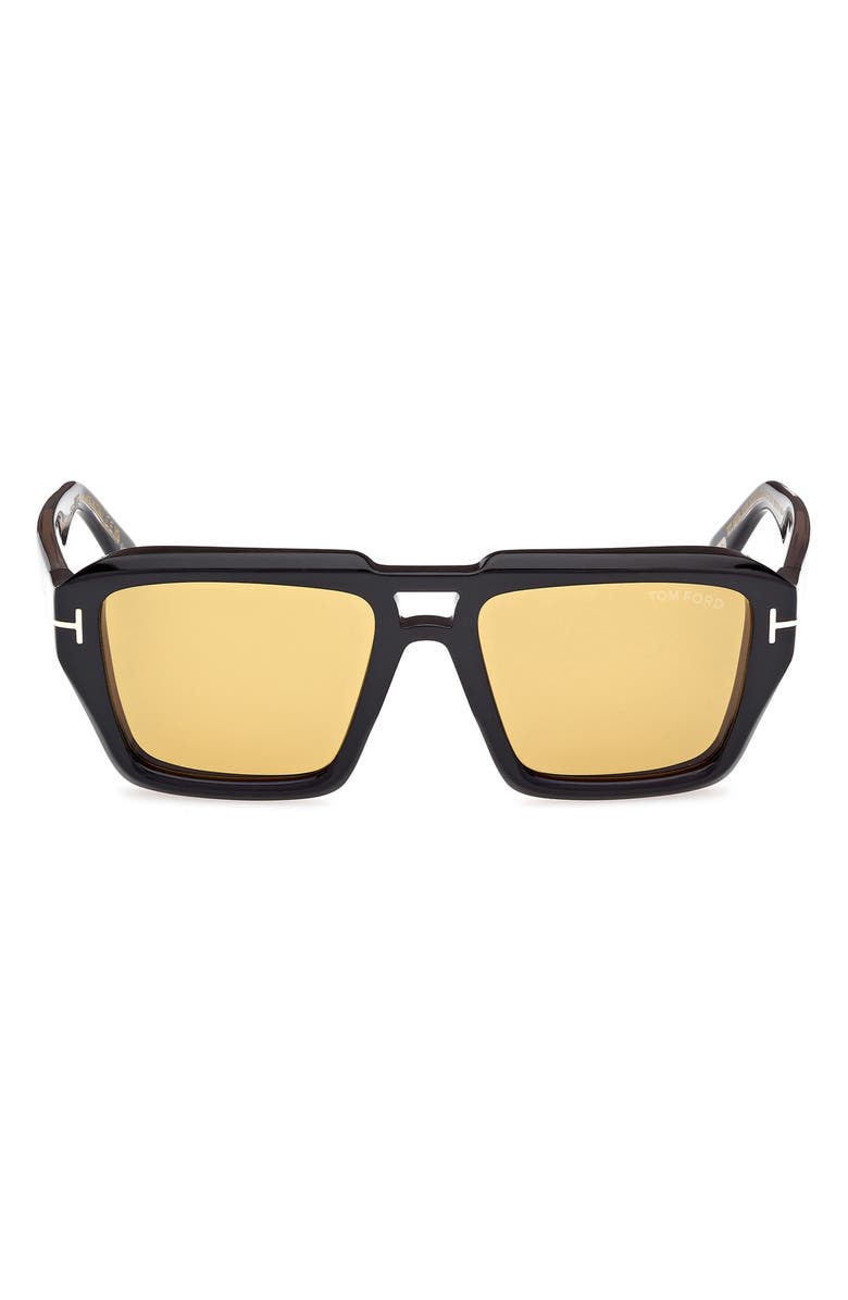 TOM FORD Icon 56mm Navigator Sunglasses, Main, color, 