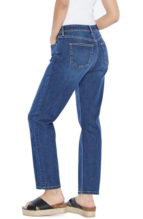 Hint Of Blu Clever High Waist Slim Straight Leg Jeans In Ava Blue