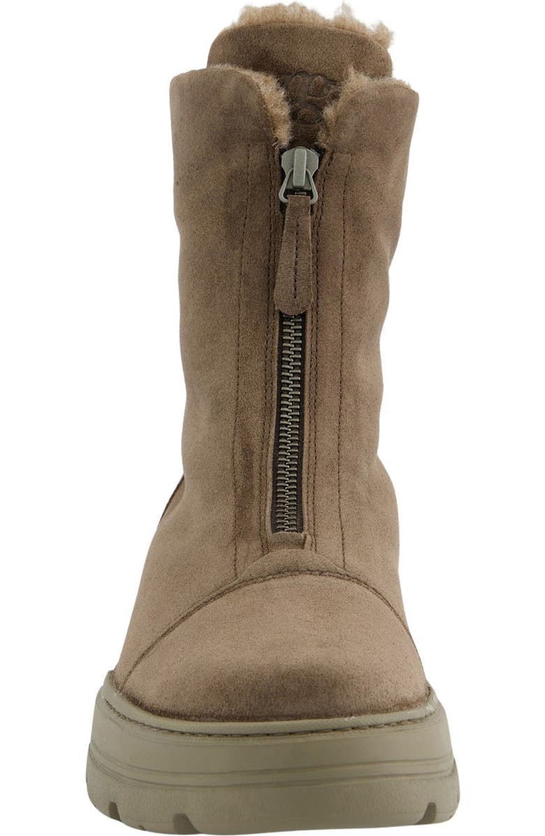 Paul Green Cameo Faux Fur Bootie, Alternate, color, Earth Soft Suede