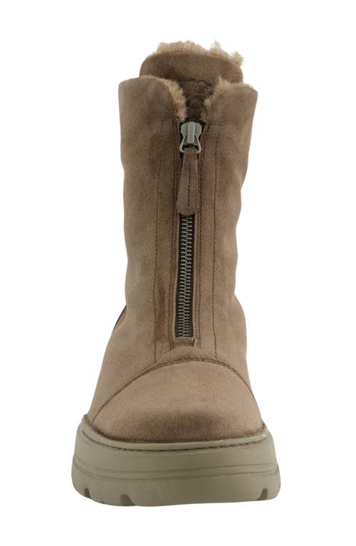 Paul Green Cameo Faux Fur Bootie In Brown