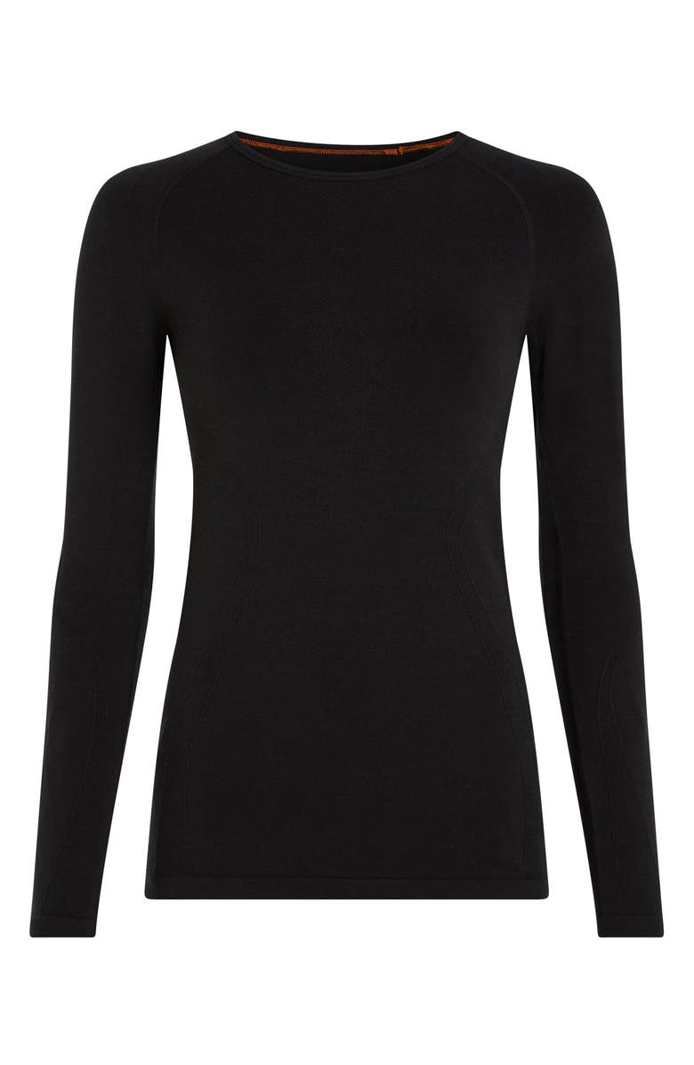 Icebreaker 260 ZoneKnit<sup>™</sup> Seamless Merino Wool Shirt, Alternate, color, Black