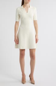 BOSS Felita Fit & Flare Sweater Dress